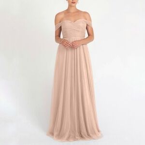 Jenny Yoo Julia convertible tulle dress Blush Pink bridesmaid size 2